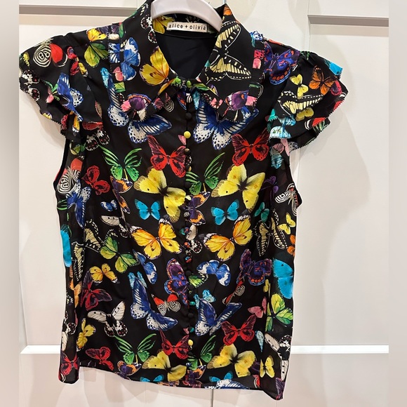 Alice and Olivia Butterfly small top - Picture 1 of 3